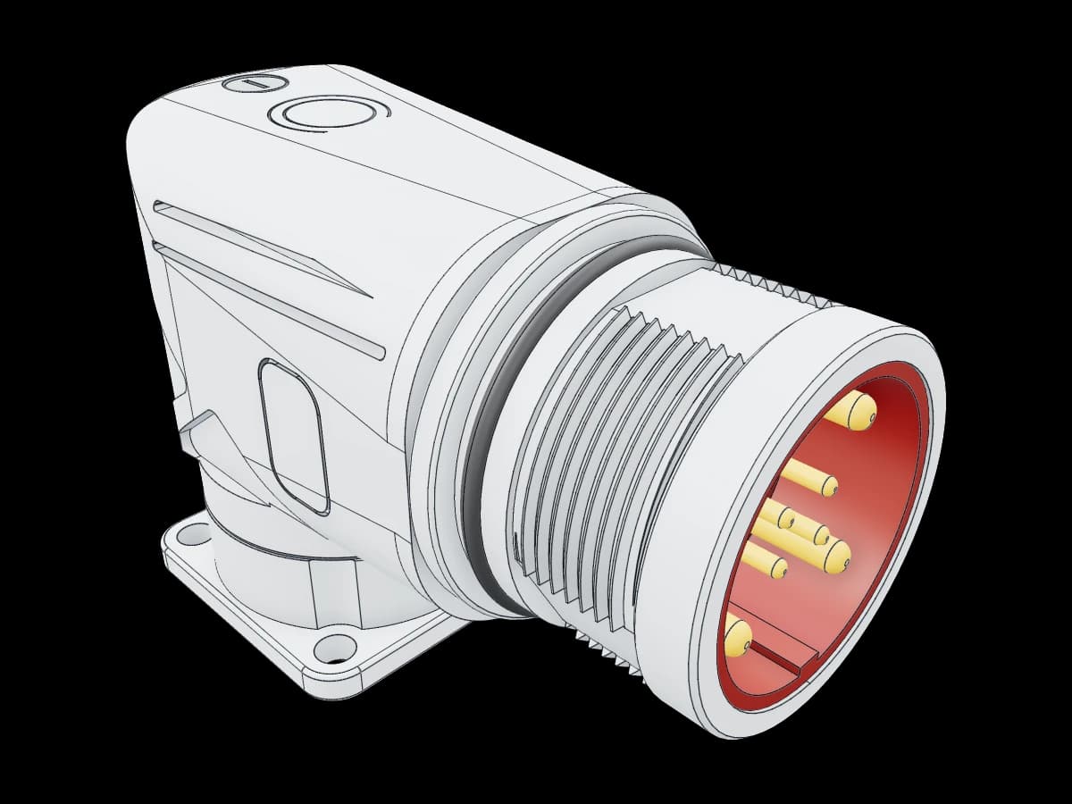 M23 Angled Connector