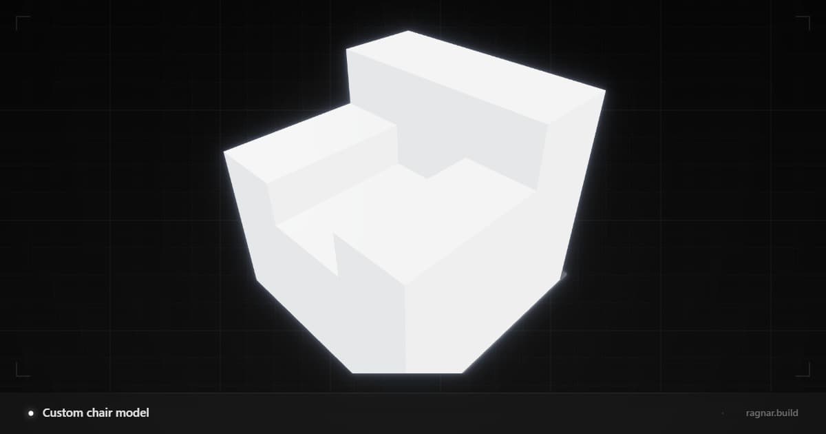 Custom chair model