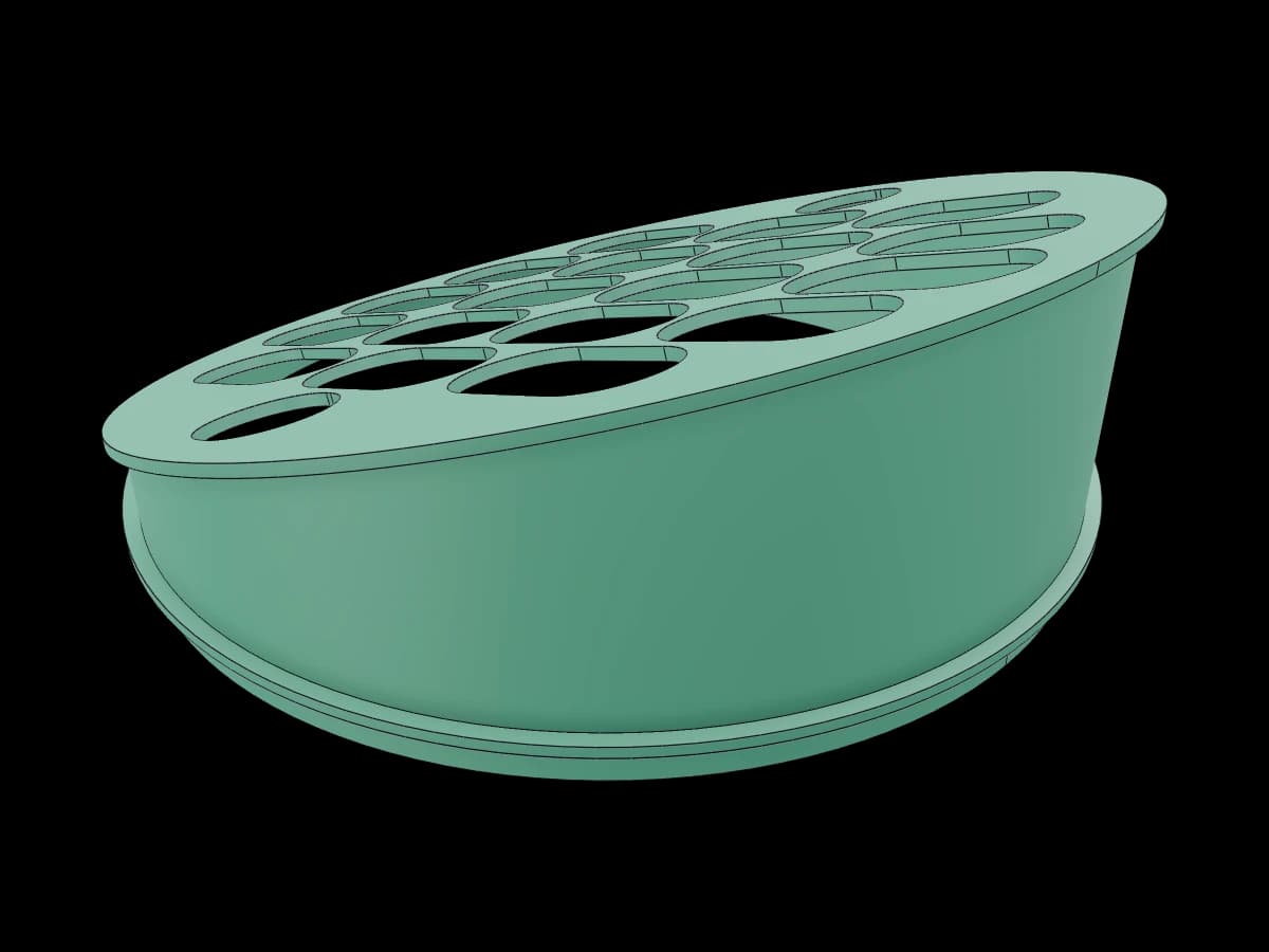 Slanted Leaf Strainer