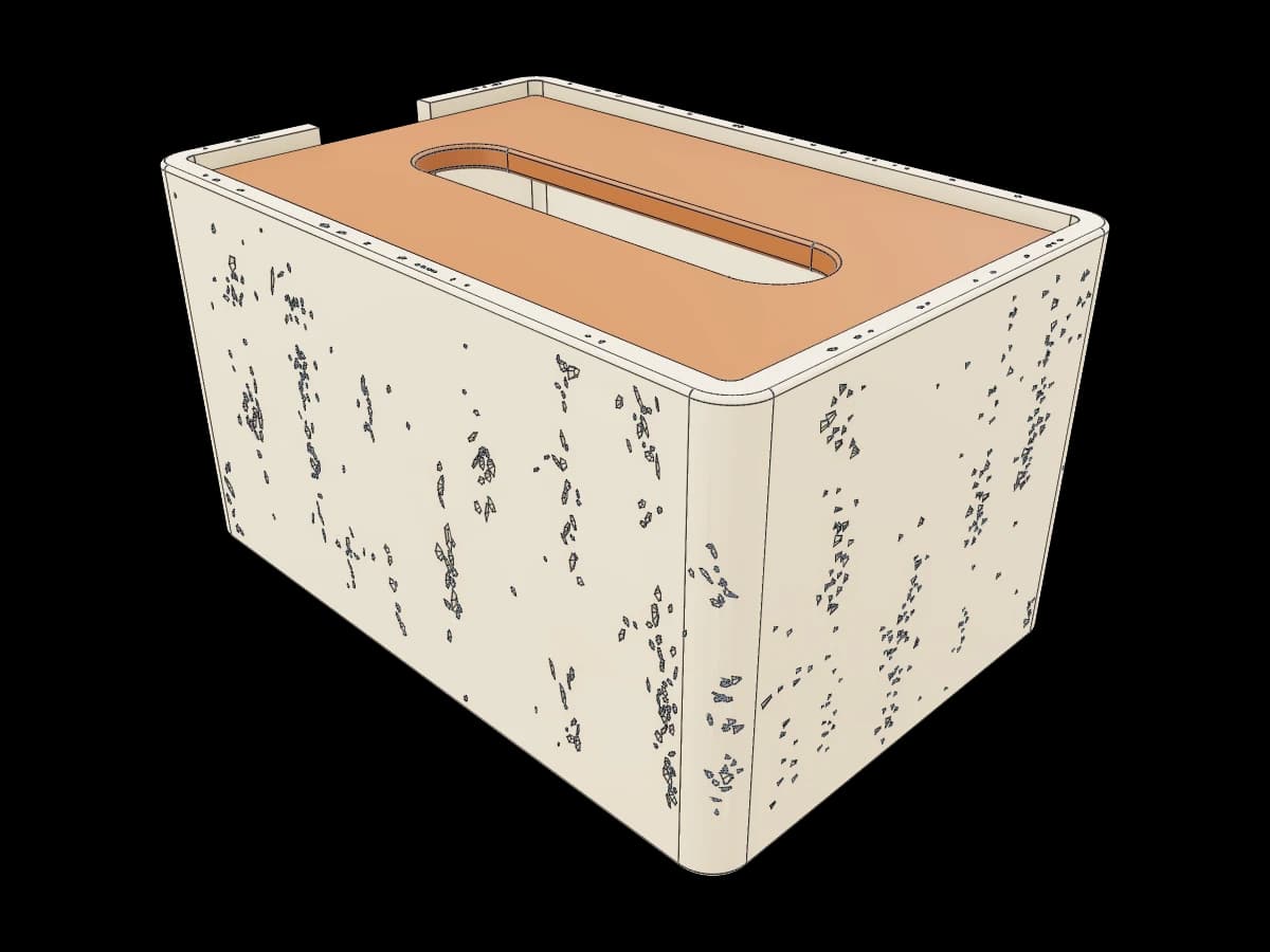 Travertine Texture Tissue Box