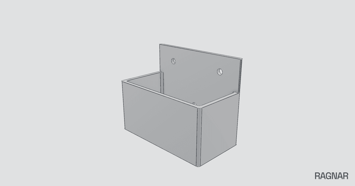 Custom rectangular tray