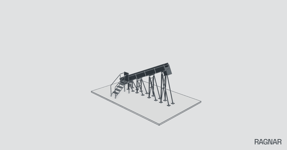 Industrial Incline Conveyor
