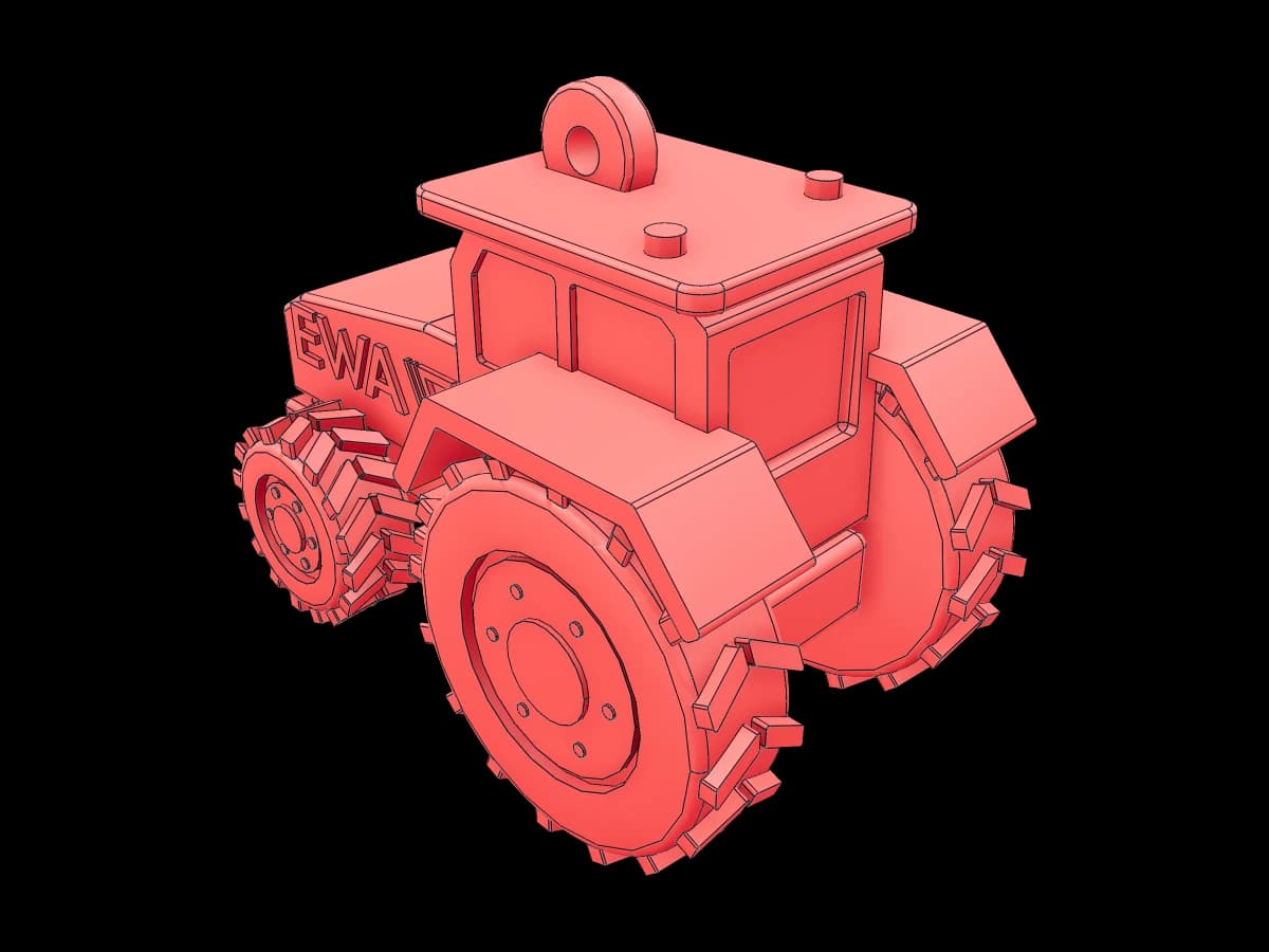 Christmas Tree Toy Tractor