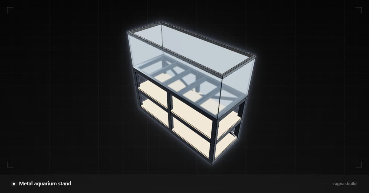 Metal aquarium stand