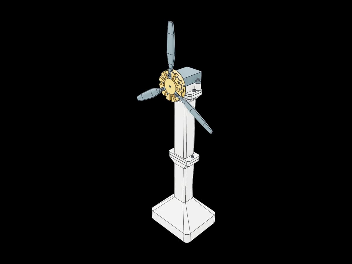 Modular Desktop Wind Turbine