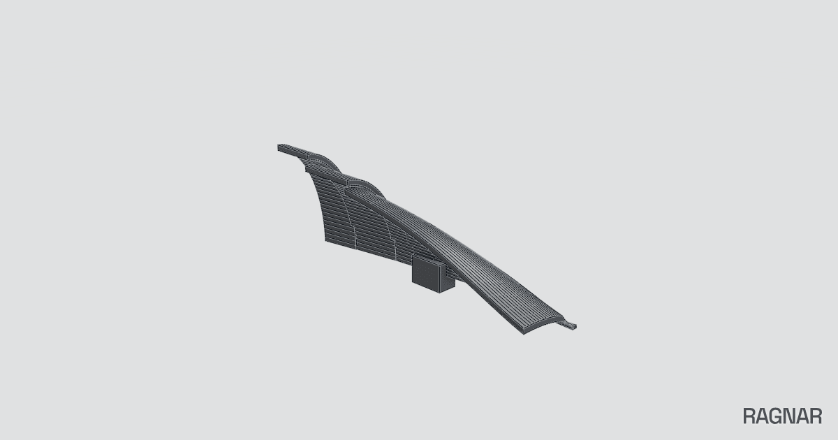Curved Interior Trim Panel