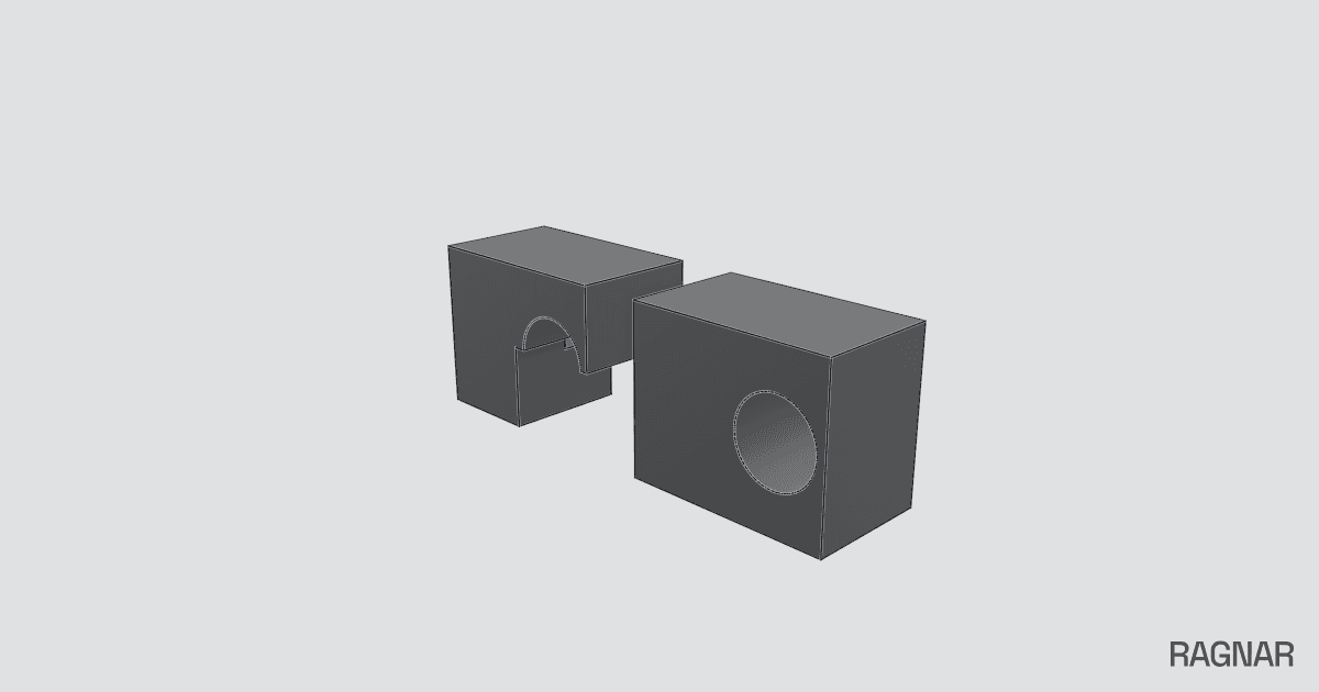 Mechanical bracket projections