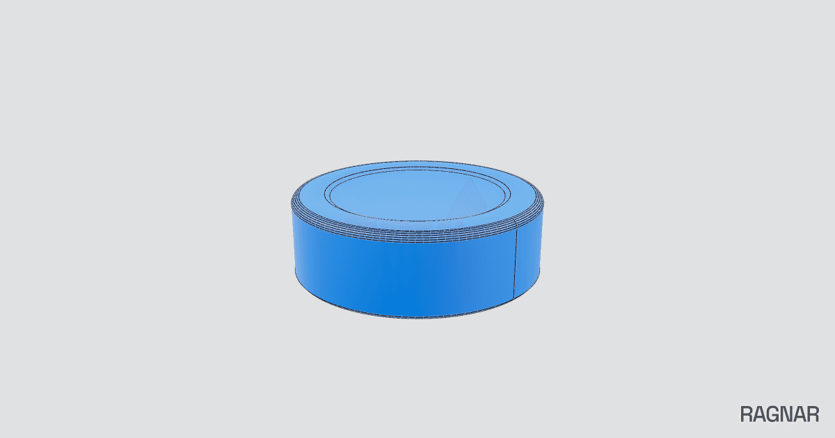Blue Circular Cap