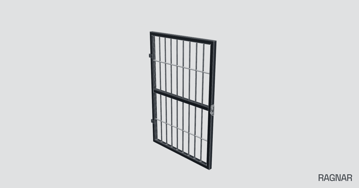 Industrial metal gate