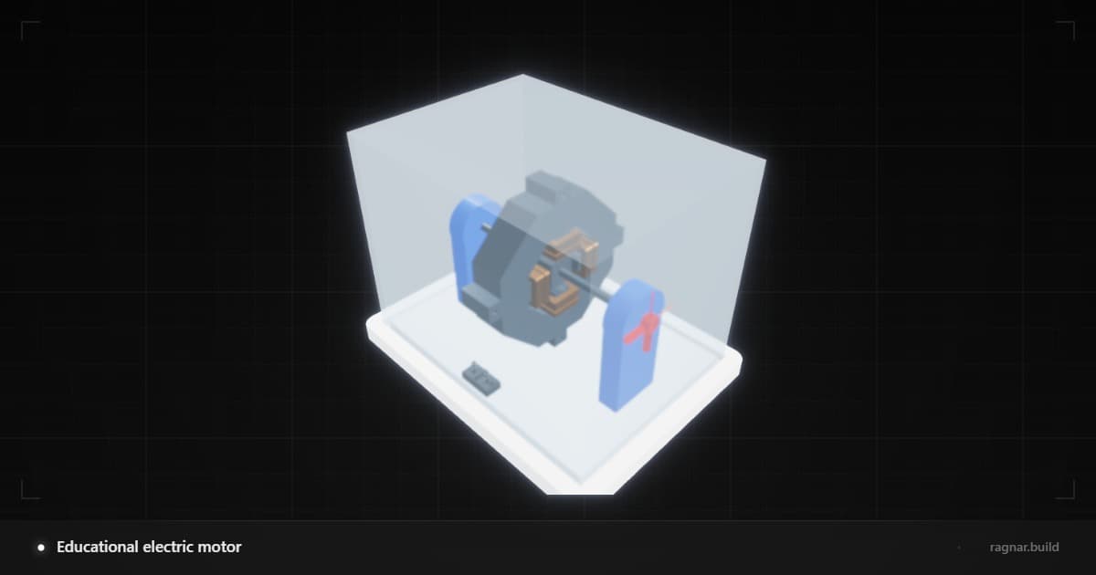 Educational electric motor