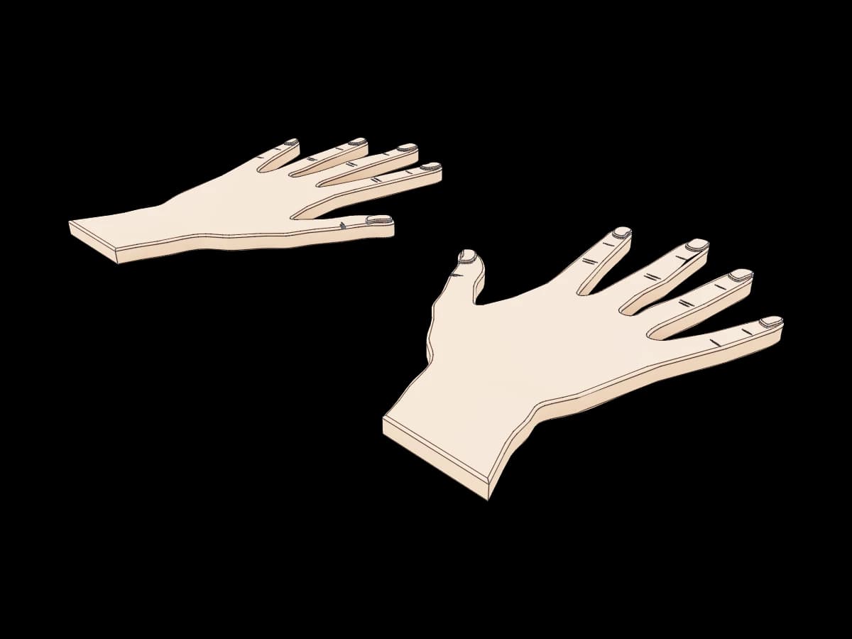 Hand Relief Wall Decor
