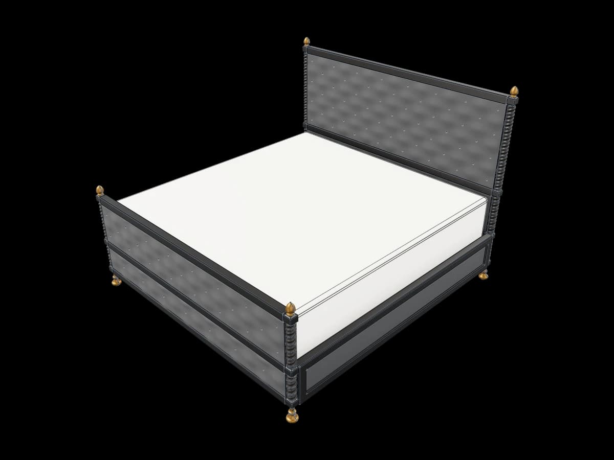 Four Post Upholstered Bed