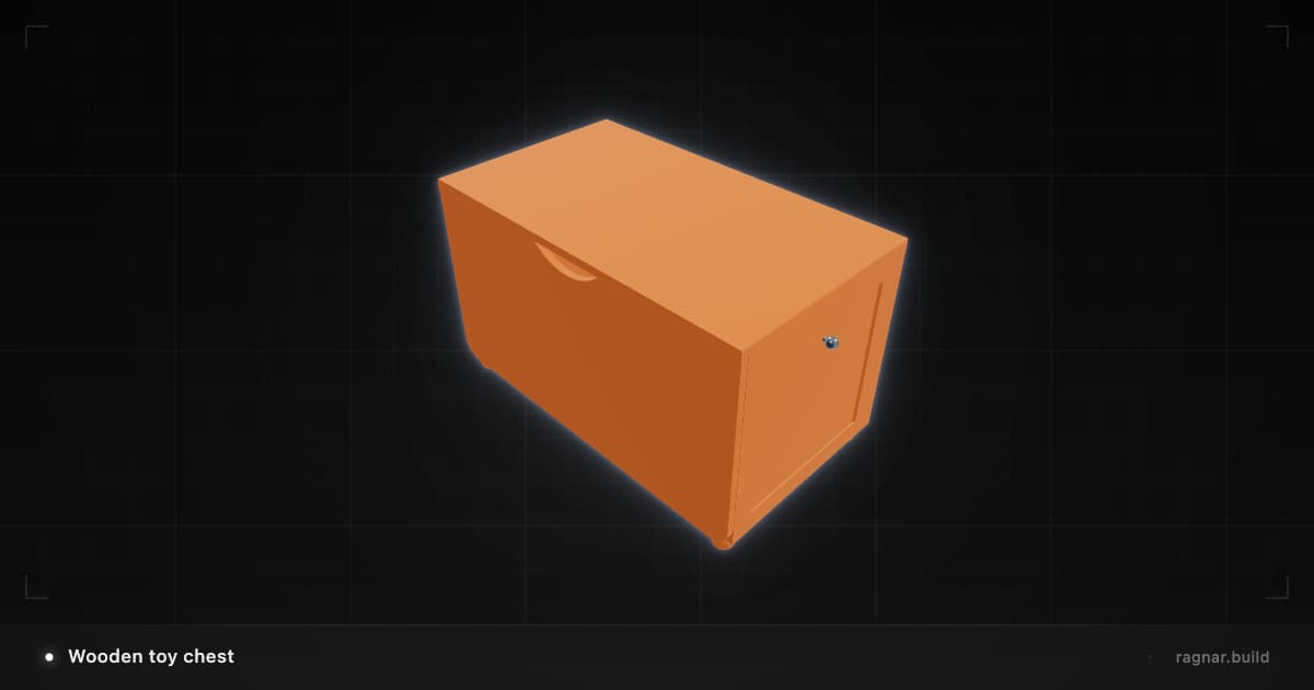Wooden toy chest