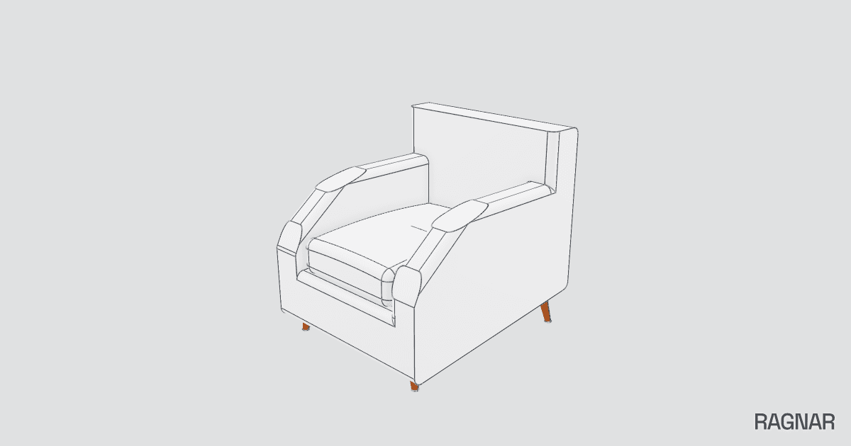 Compact armchair