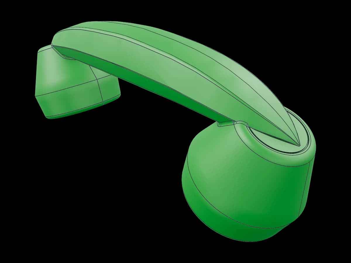Curved Industrial Machine Handle