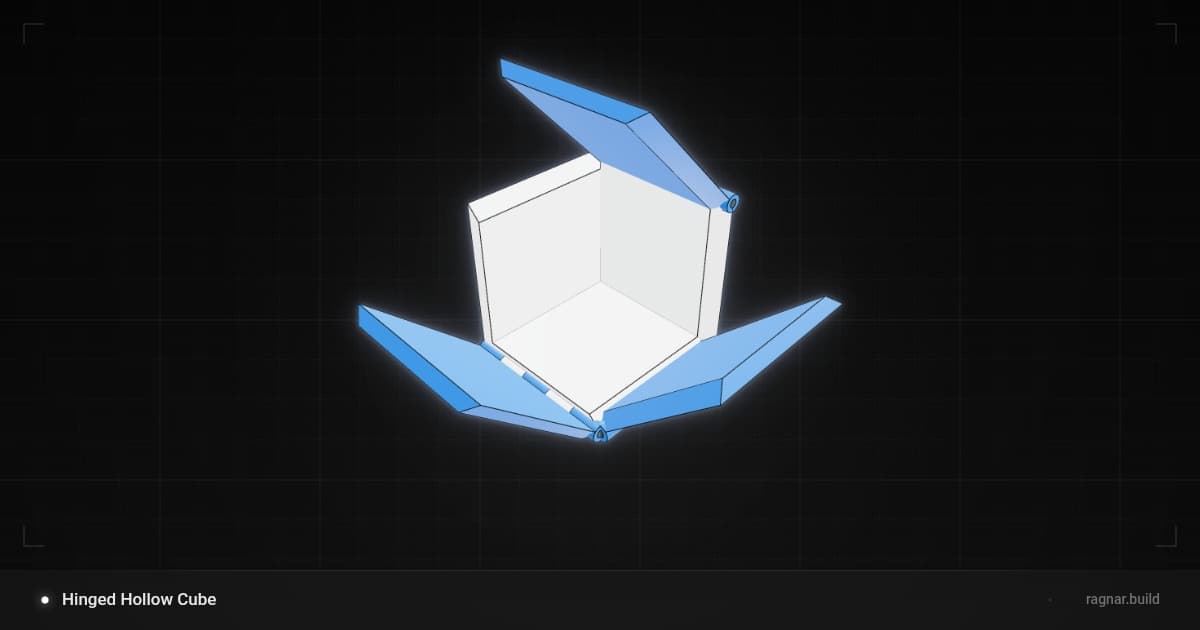 Hinged Cube Corner