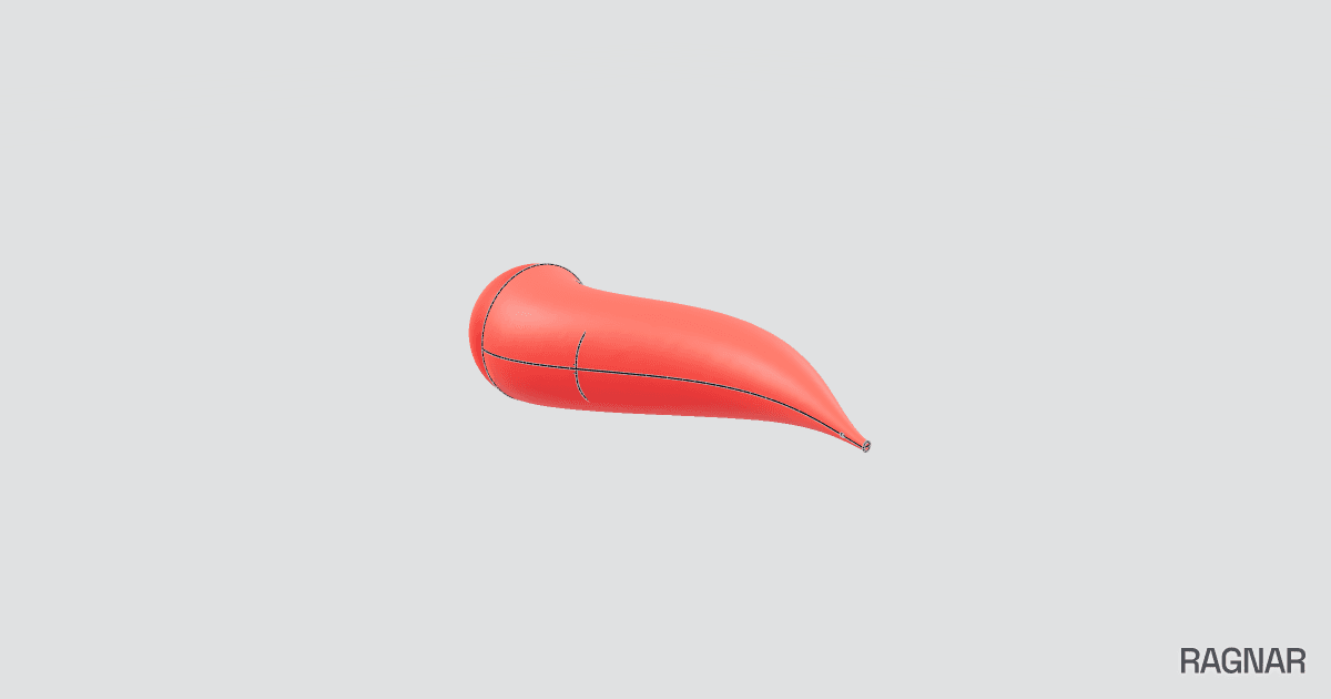 Compact Horn Keychain