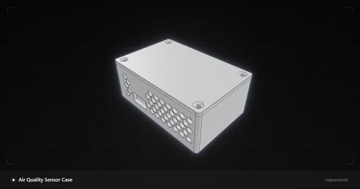 Final Air Quality Sensor Case ESP32 D1 mini final