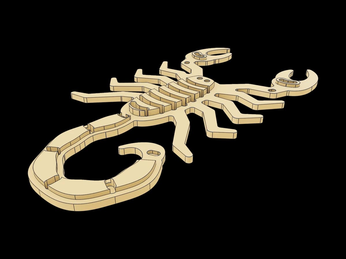Realistic Scorpion Relief