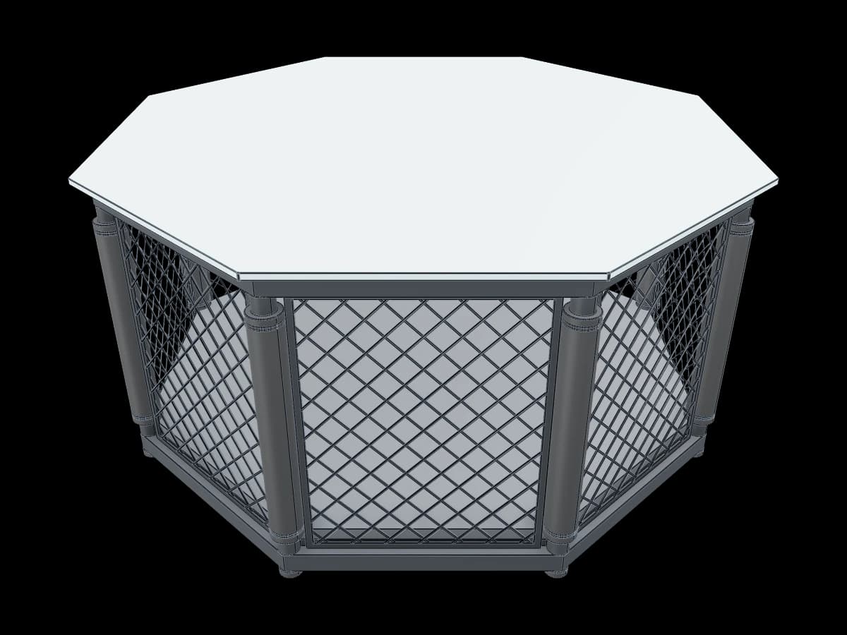 Octagon Table Shelf