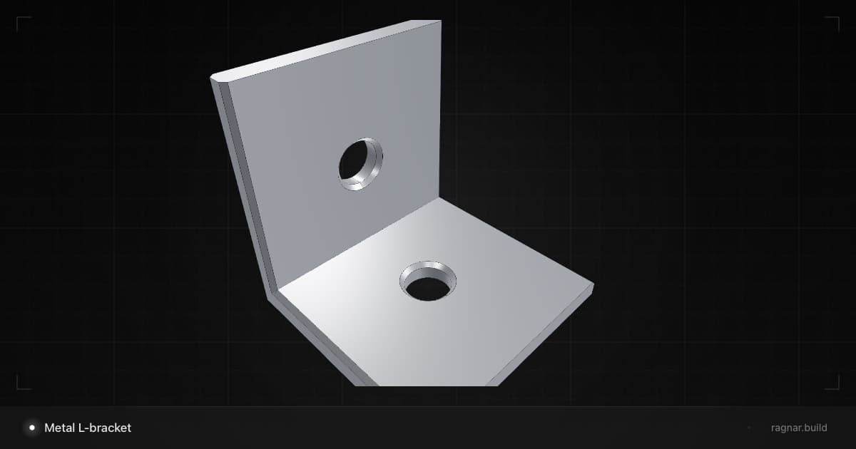 Metal L-bracket