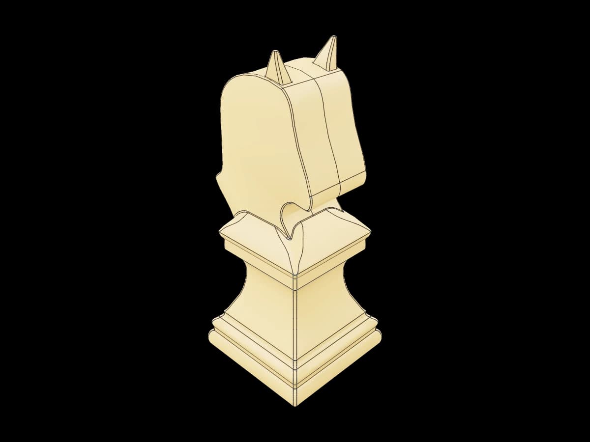 Carved Knight Chess Piece