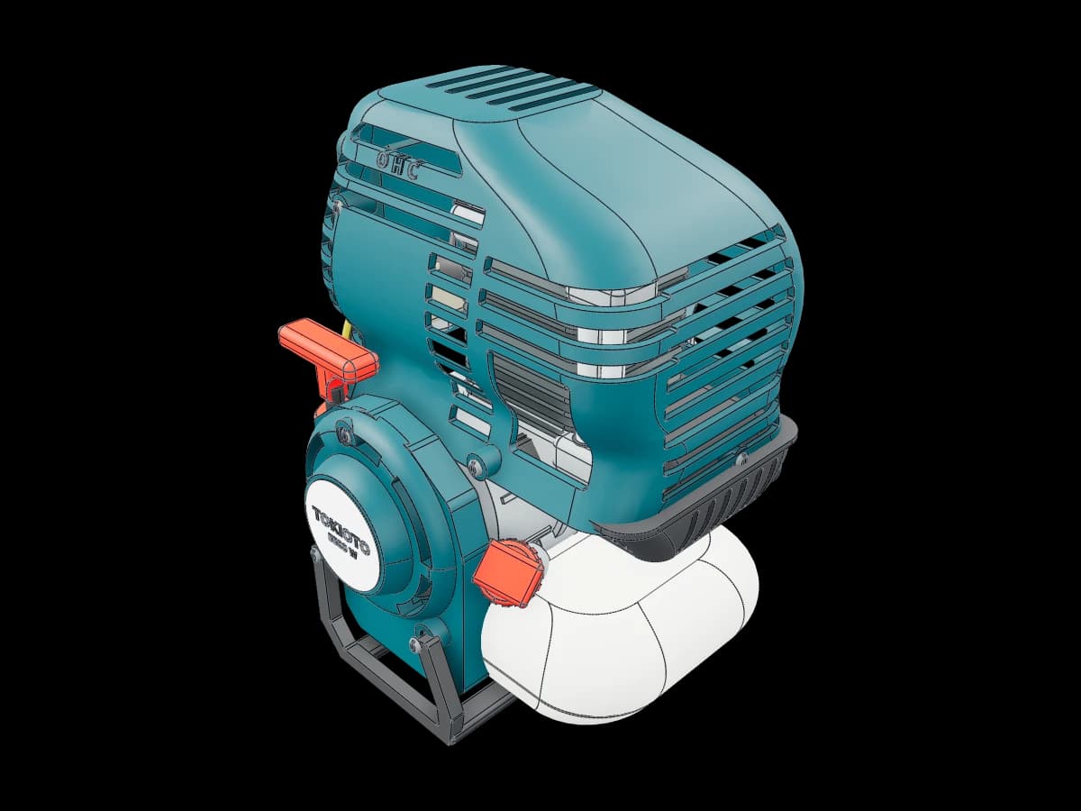 Detailed Realistic Motor