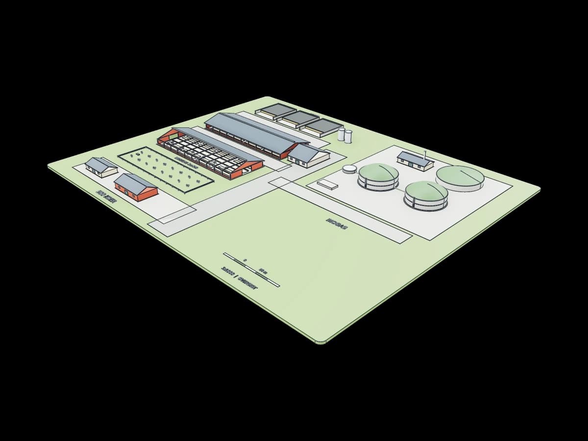 Farm With Biogas Plant