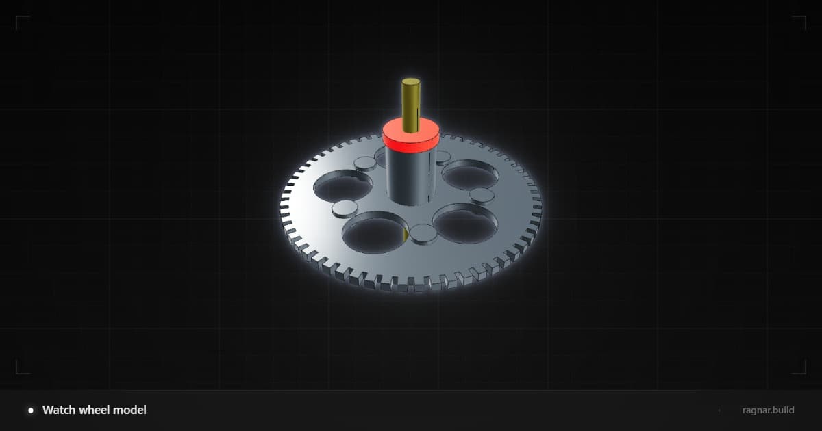 Watch wheel model