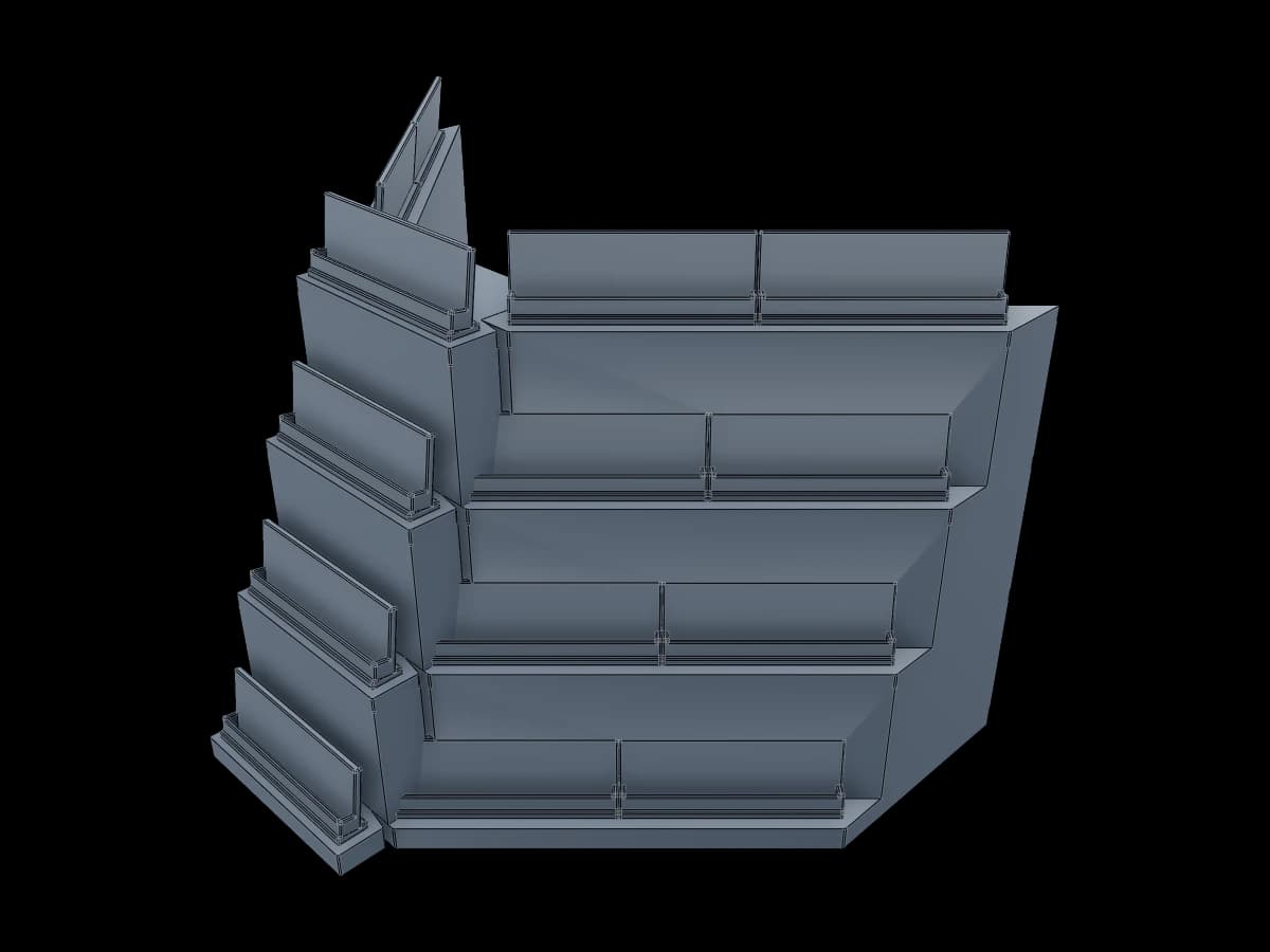 Four Tier Card Display