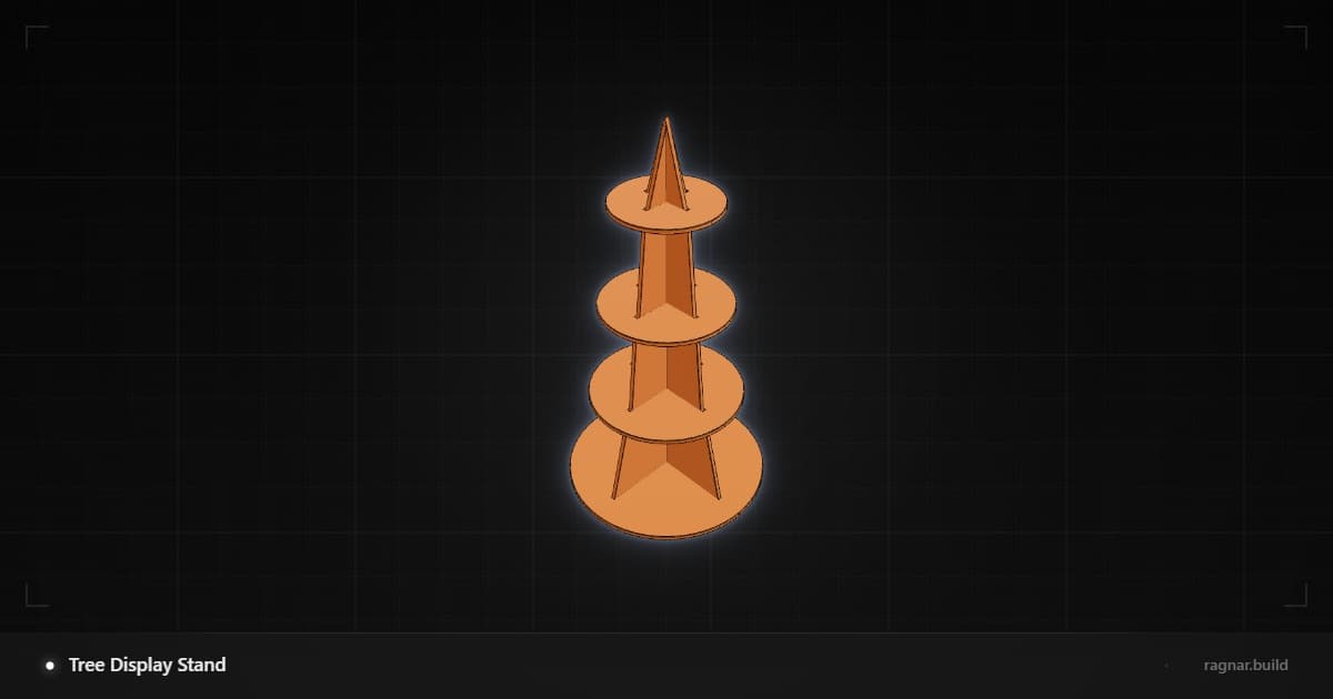 Tree-shaped display stand