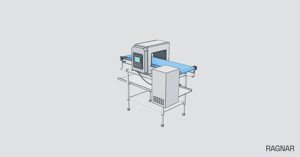 Conveyor with Metal Detector