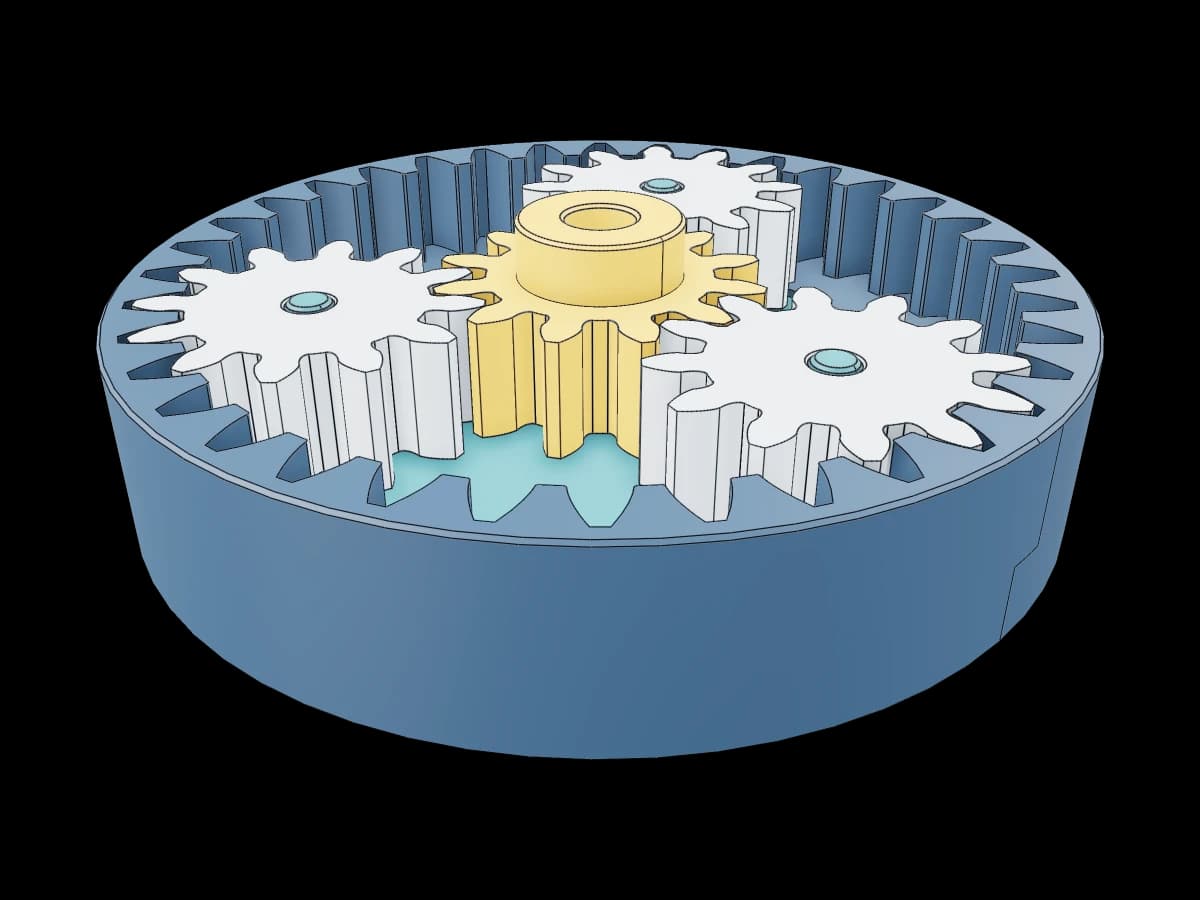 Simplified Planetary Gear Set