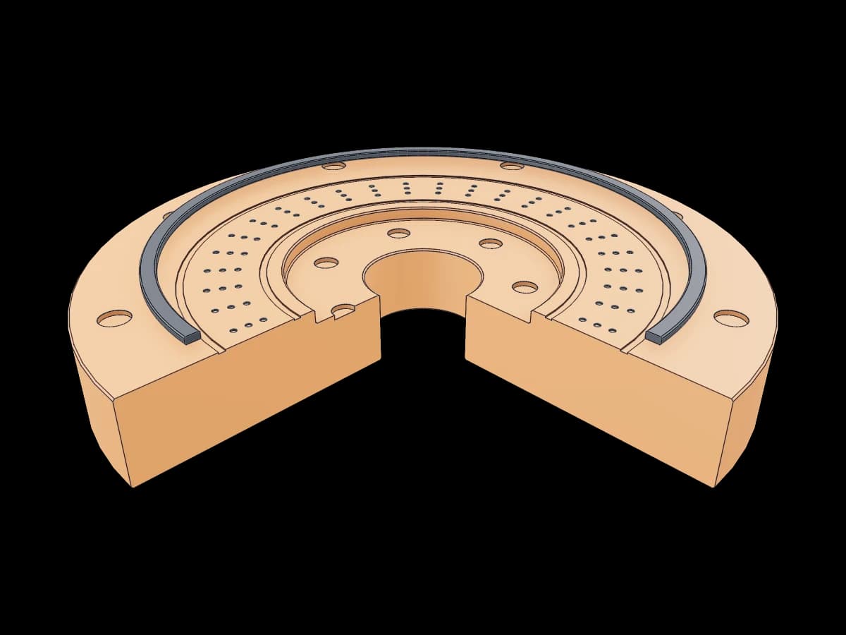 Rocket Injector Plate Model