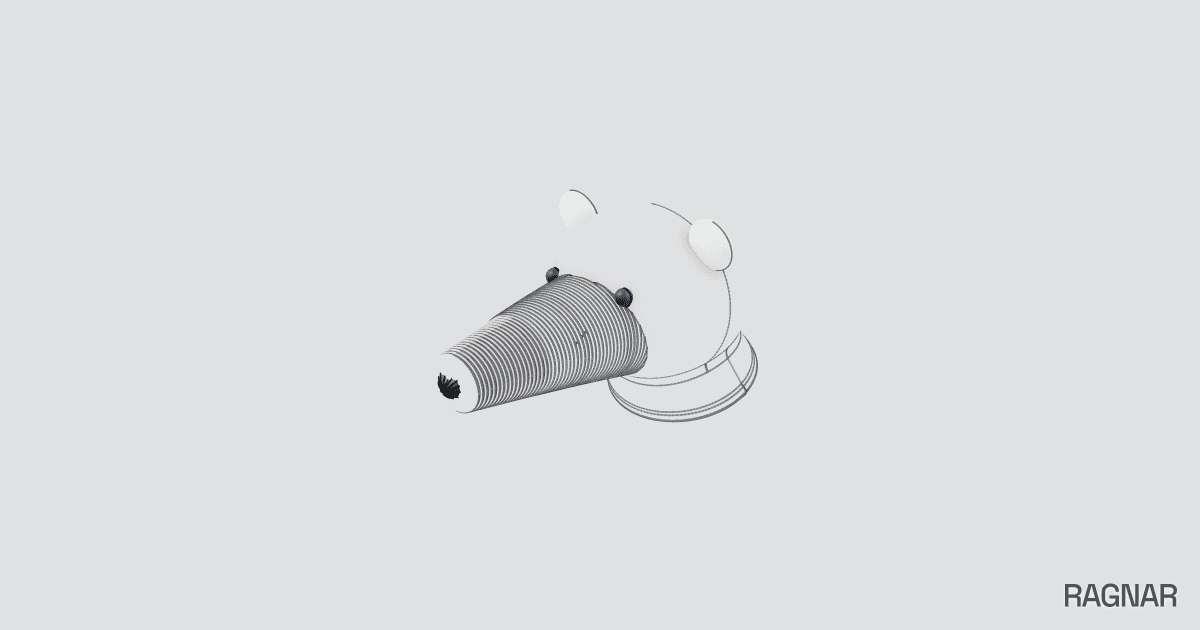 Polar bear head