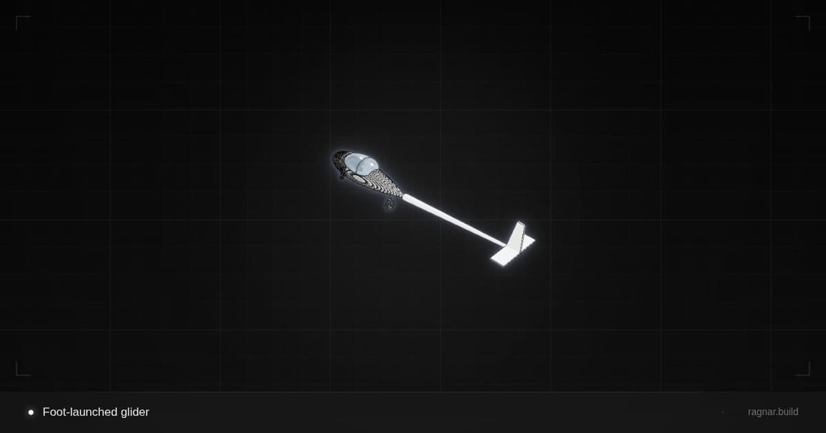Foot-launched glider