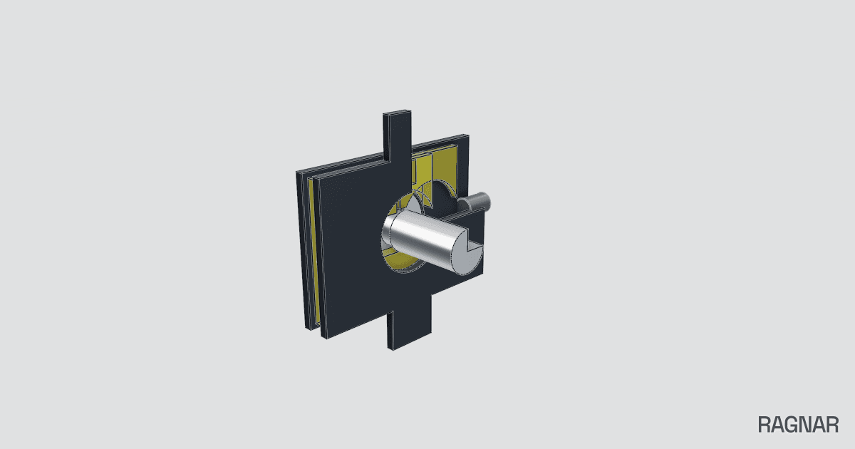 Mushroom fork latch