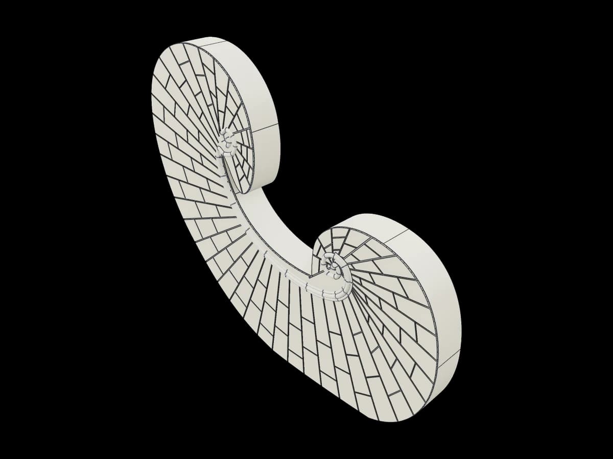 Double Volute Architectural Ornament