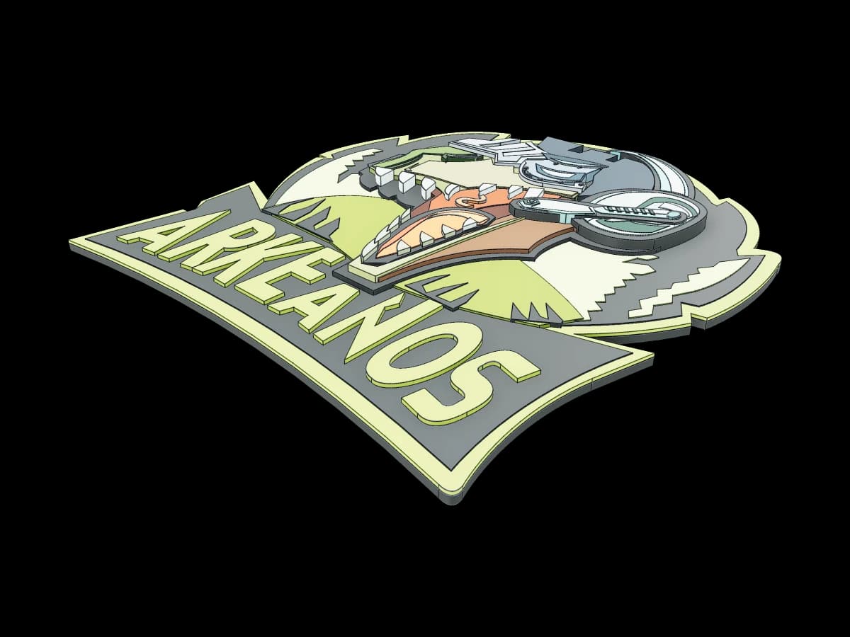 Arkeanos Gamer Logo Plaque