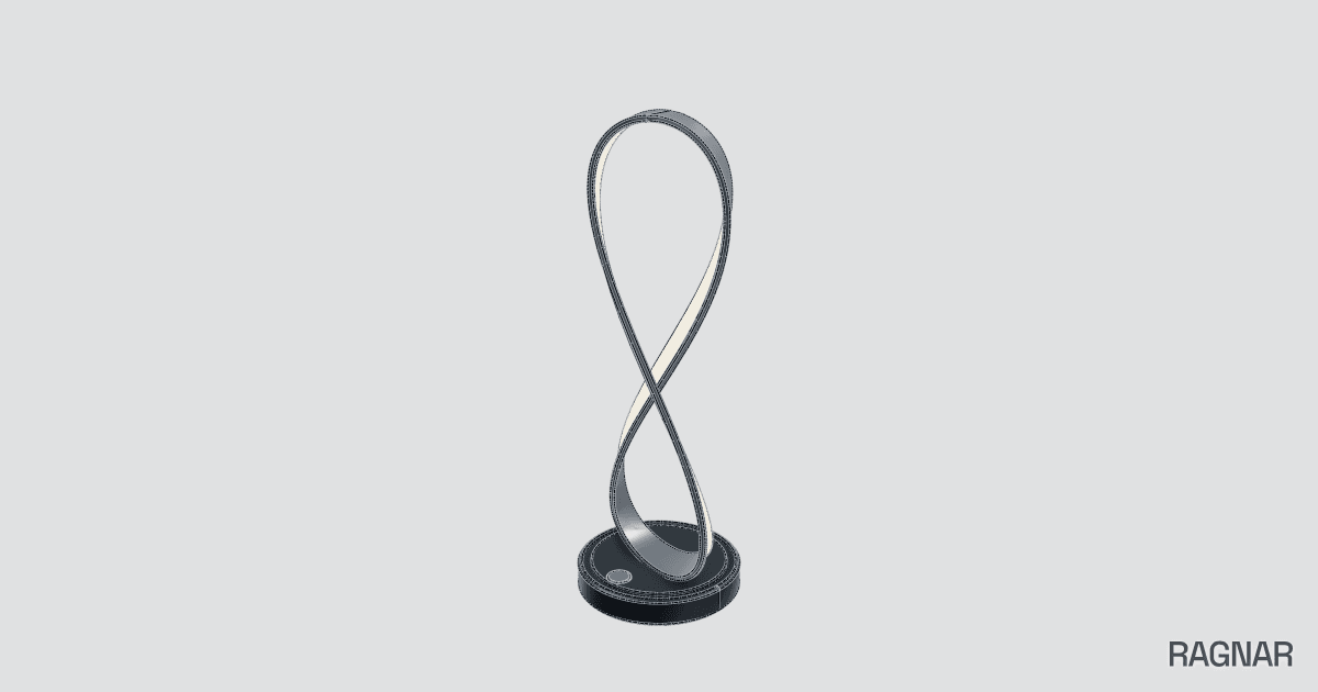 Twisted Ribbon Floor Lamp