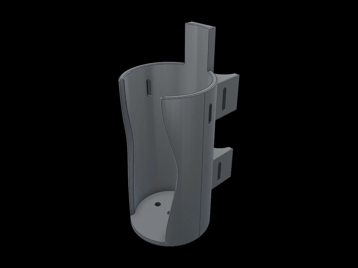 Survey Pole Spray Holder