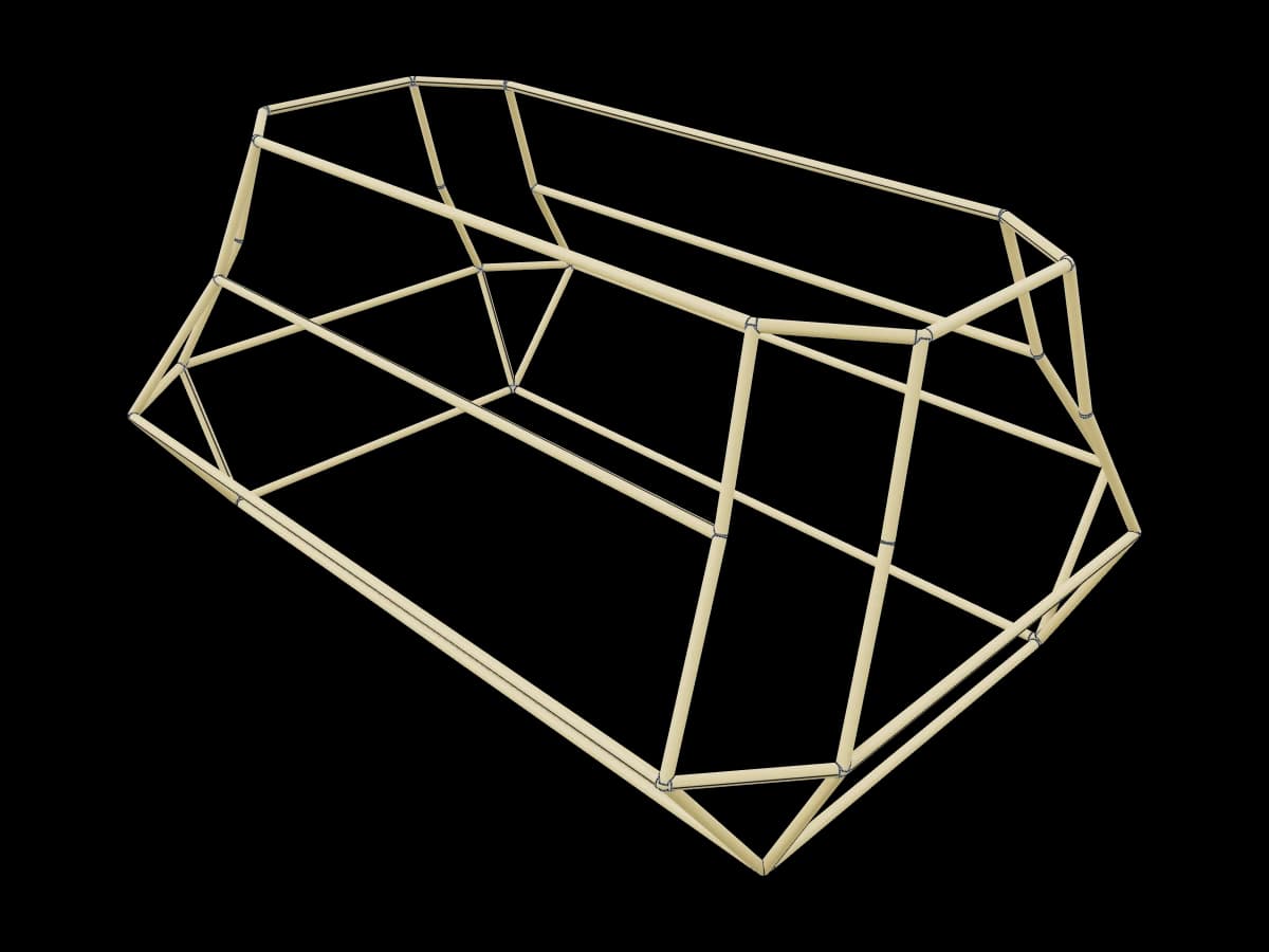 Octagonal Wireframe Cage