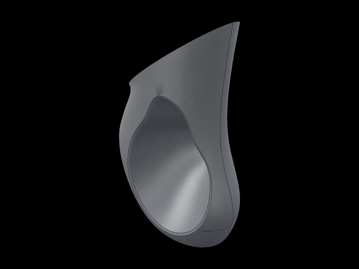 Asymmetric Sculpted Fan Replica