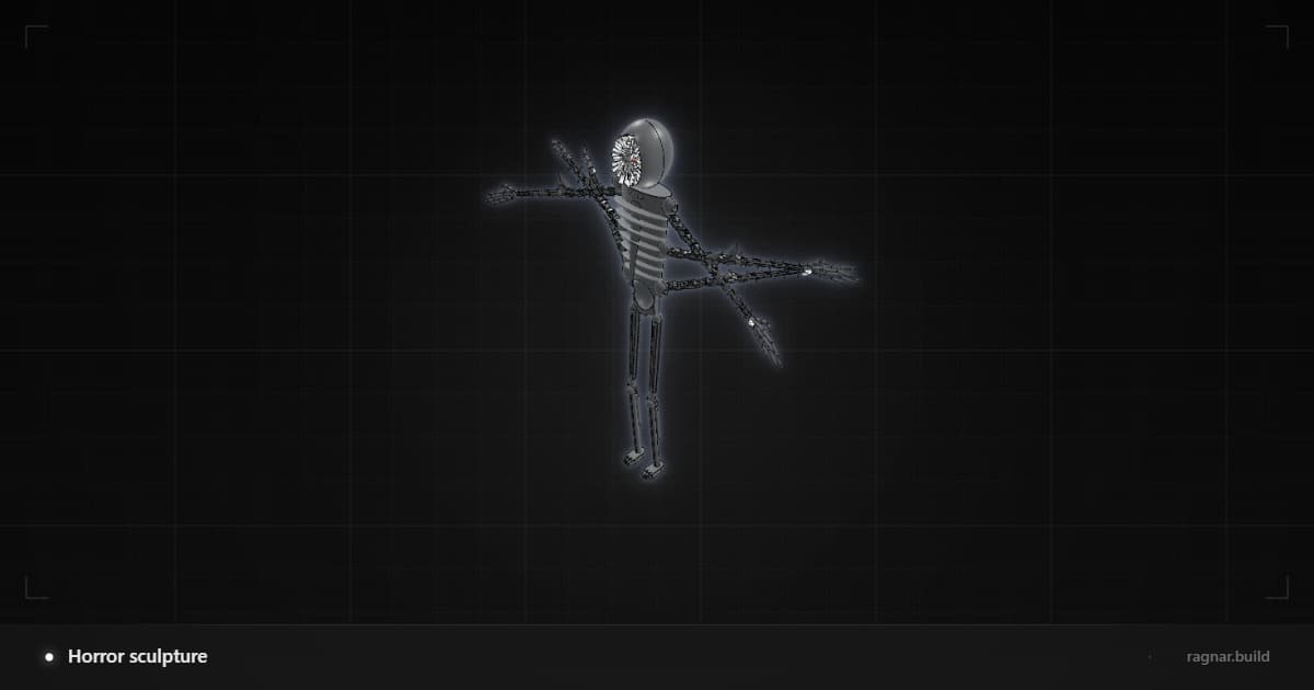 Multi-Armed Monster Figure