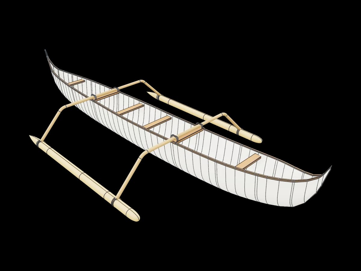 Double-Outrigger Canoe