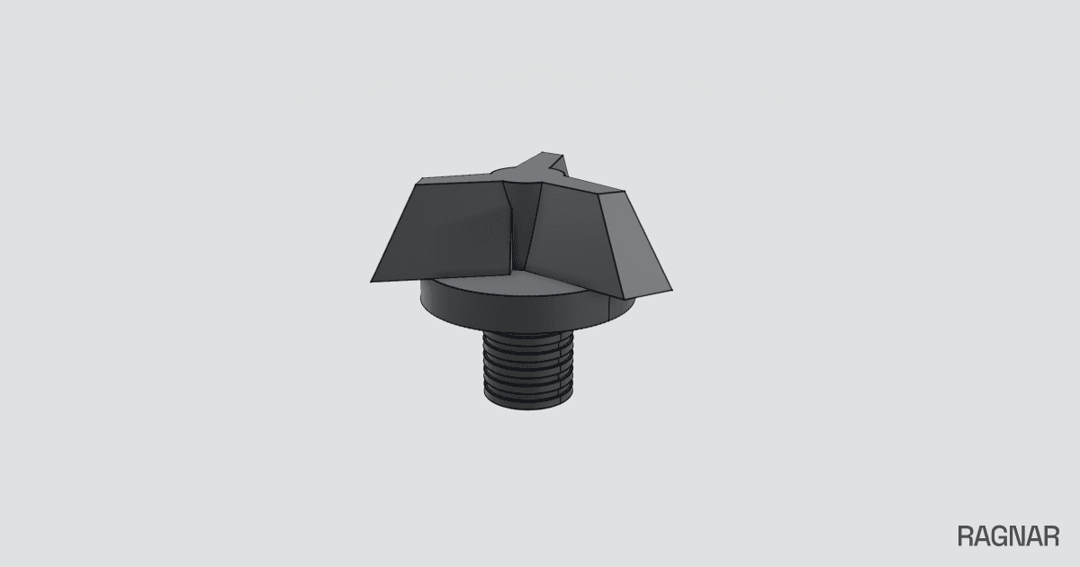Wing nut screw