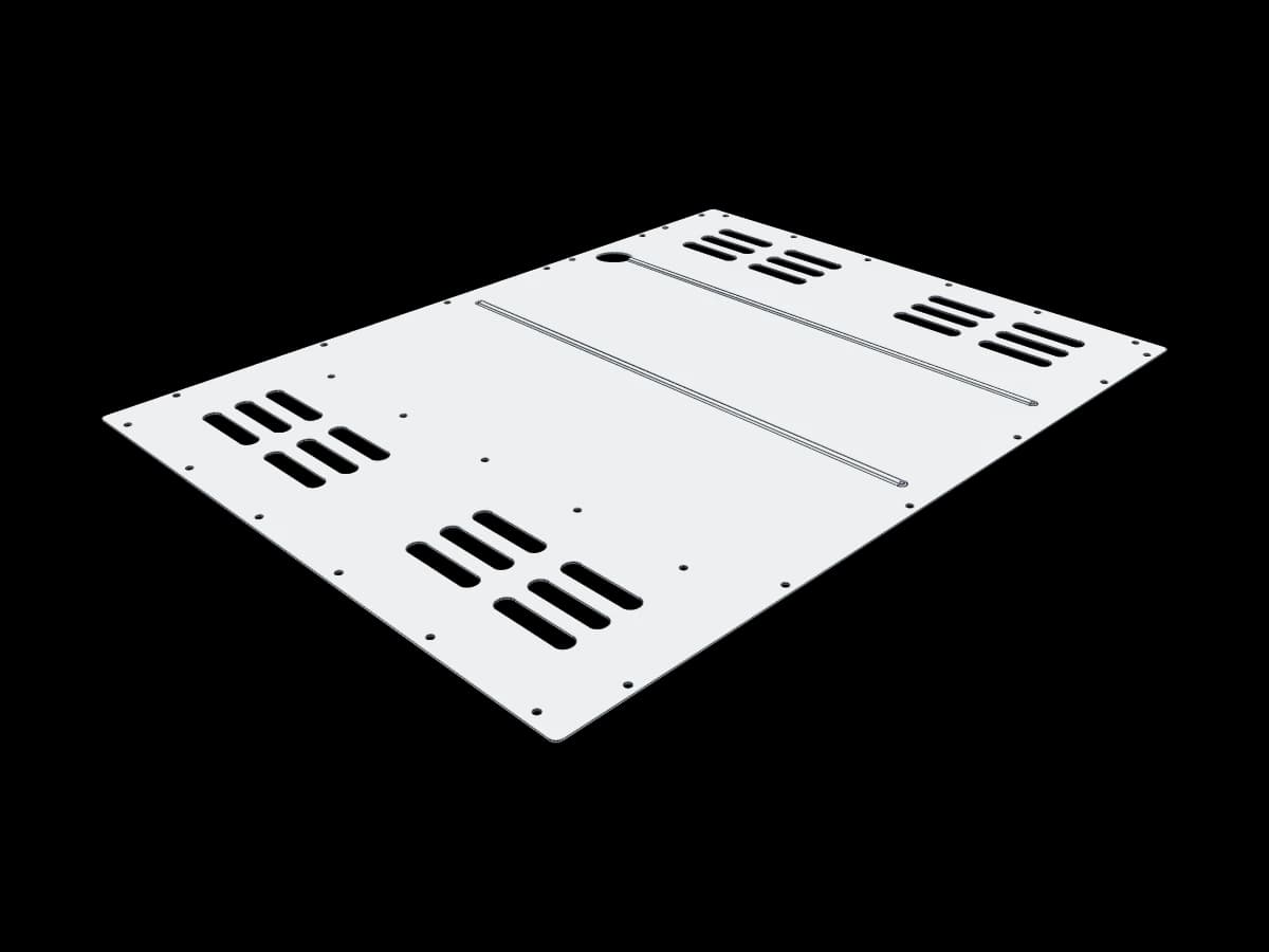 Louvered Sheet Metal Blank