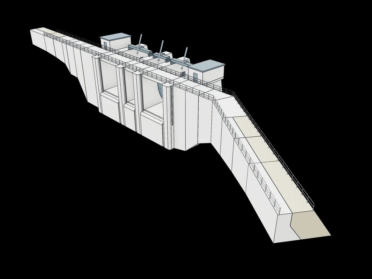 New Water Spillway