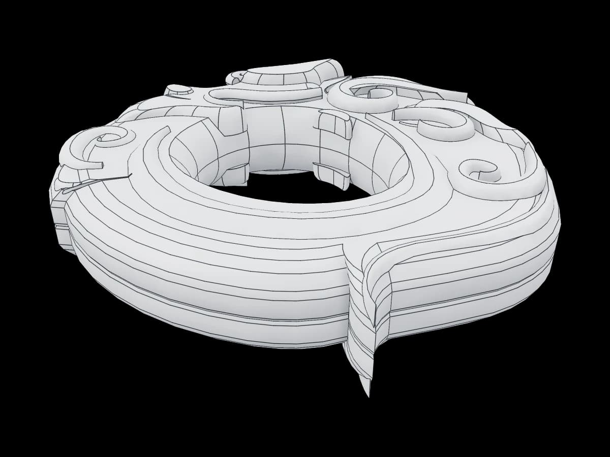 Coiled Dragon Waist Ornament