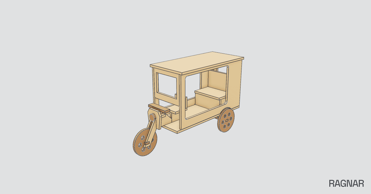 Mototaxi de madera